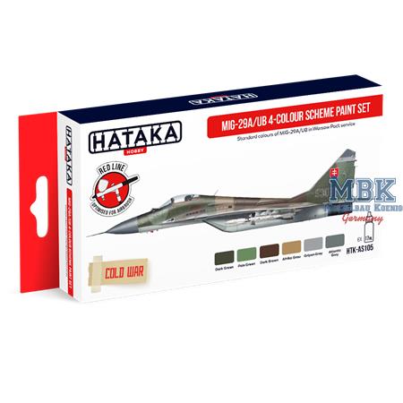 MiG-29A/UB 4-colour scheme paint set