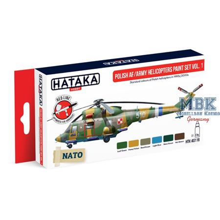 Polish AF / Army Helicopters paint set vol. 1