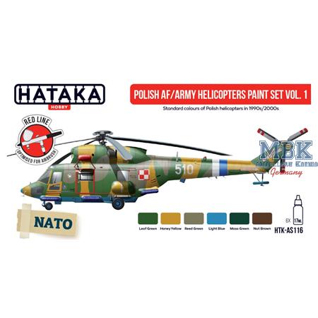 Polish AF / Army Helicopters paint set vol. 1