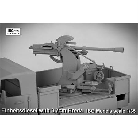 Einheitsdiesel w/ Breda 37mm AA gun