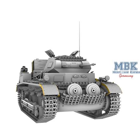 Pz.Kpfw.II Ausf.b-German Light Tank w/fuel trailer