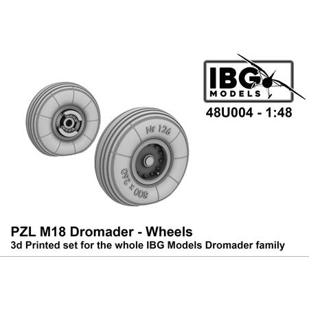 PZL M18 Dromader - Wheels - 3d Printed Set