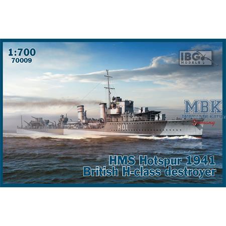 HMS Hotspur 1941 British H-class destroyer