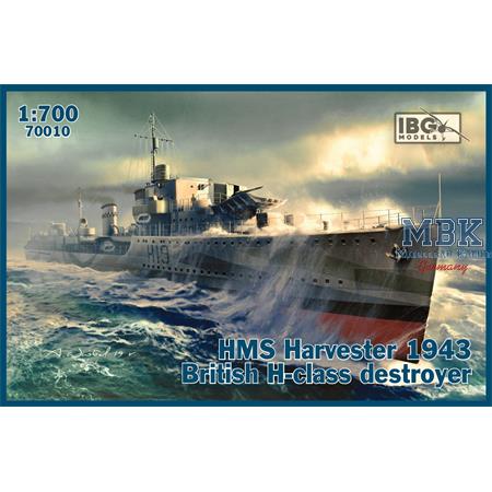 HMS Harvester 1943 British H-class destroyer