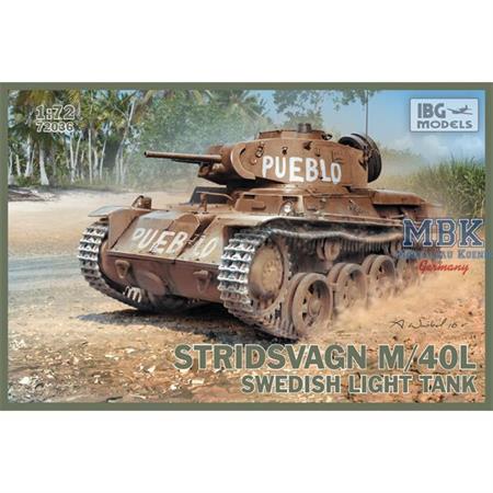Stridsvagn M/40 L Swedish light tank