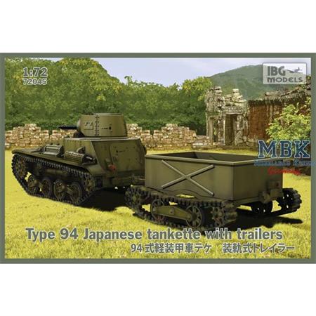 Type 94 Japanese tankette with trailers