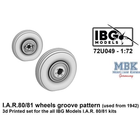 I.A.R. 80/81 Wheels Groove Pattern, used from 1942