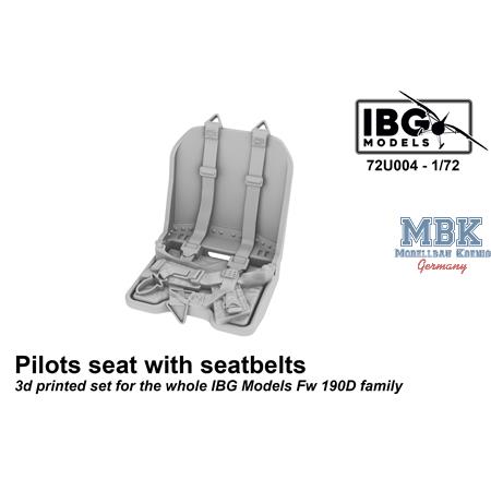 Pilots Seat with Seatbelts for Fw 190D family