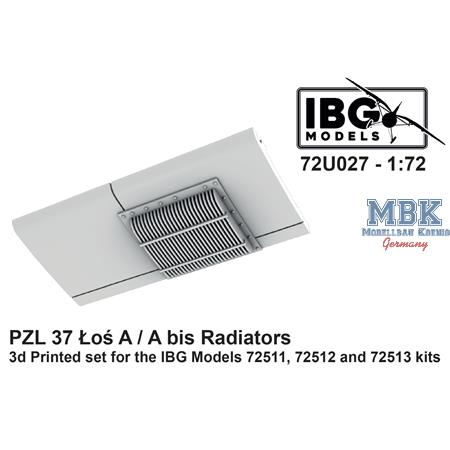 Radiators for PZL 37 Los A/A bis