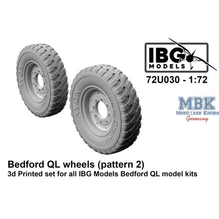 Bedford QL Wheels (Pattern 2) - 3d printed