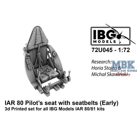 Pilot's Seat w/ Seatbelts for I.A.R. 80/81 (Early)