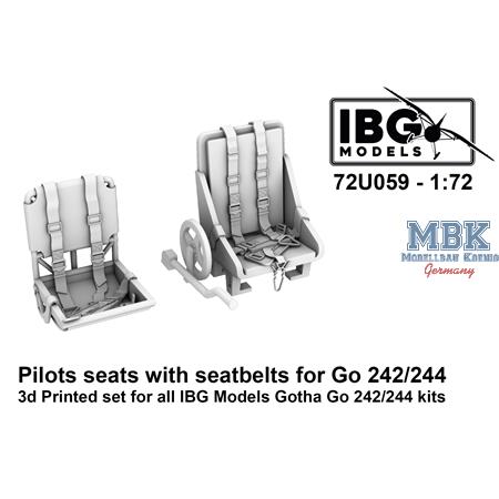 Pilots seats with seatbelts for Gotha Go 242 / 244