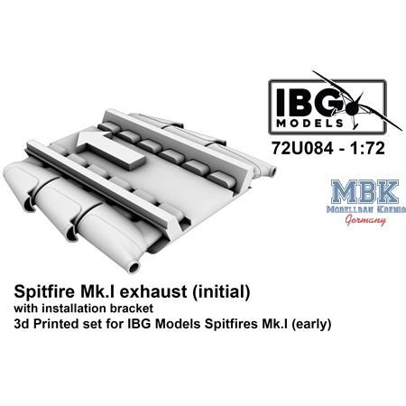 Spitfire Mk.I exhaust (initial) w/ instal. bracket