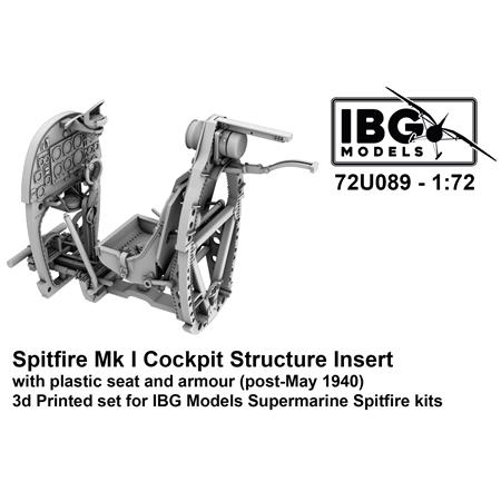 Spitfire Mk I Cockpit Structure Insert plast seat