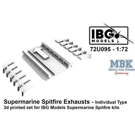 Supermarine Spitfire Exhausts - Individual Type