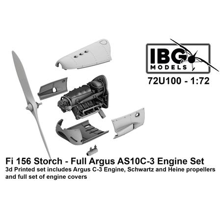 Fi 156 Storch - Full Argus AS10C-3 Engine Set