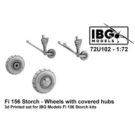 Fieseler Fi 156 Storch - Wheels with covered hubs