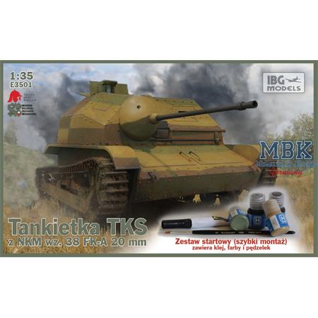 TKS Tankette 20mm Gun (Easy Tracks, Paint Set, ..)