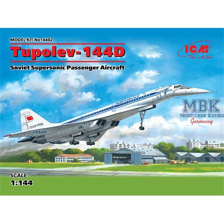 Tu-144D "Concordski" Sov. Supersonic  Plane 1:144