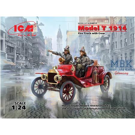 Model T 1914 Fire Truck with Crew