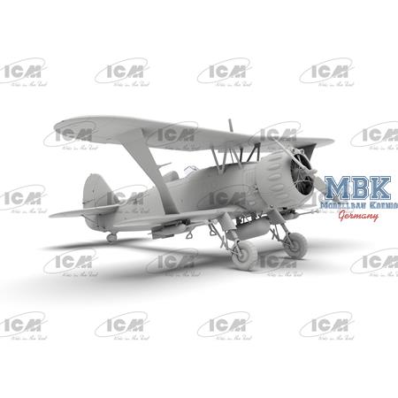 Hs 123A-1 (late), WWII German attack aircraft