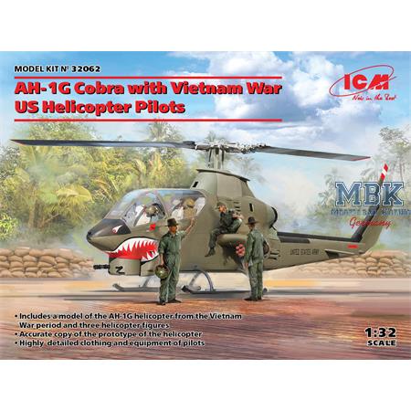 AH-1G Cobra with Vietnam War US Helicopter Pilots