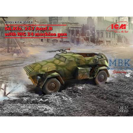 Sd.Kfz.247 Ausf.B with MG 34 machine gun