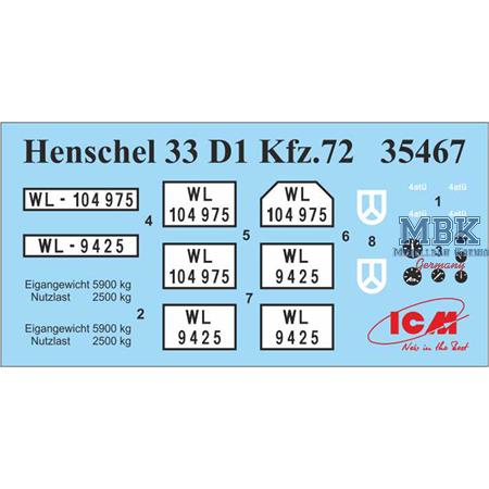 Henschel 33 D1 Kfz.72, Fernsprechwagen