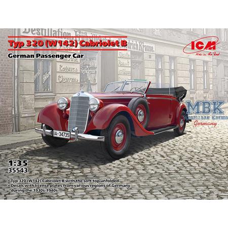 Typ 320 (W142) Cabriolet B, WWII German passen.car