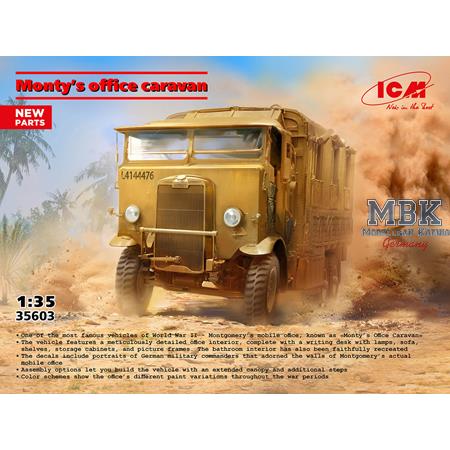 Monty's office caravan