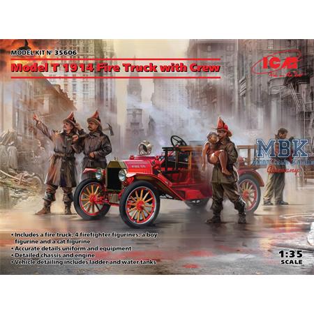 Model T 1914 Fire Truck with crew