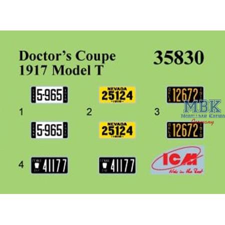 Doctors Coupe 1918 Model T, American Car (1:35)