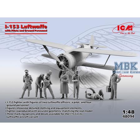 I-153 Luftwaffe with pilots and ground personnel