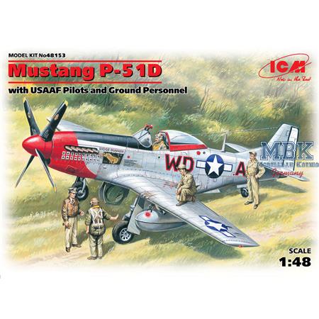 P-51D Mustang + Pilot/Crew