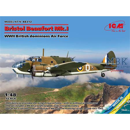 Bristol Beaufort Mk.I British dominions Air Force