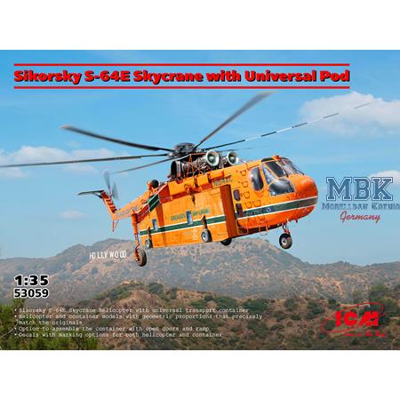 Sikorsky S-64E Skycrane with Universal Pod