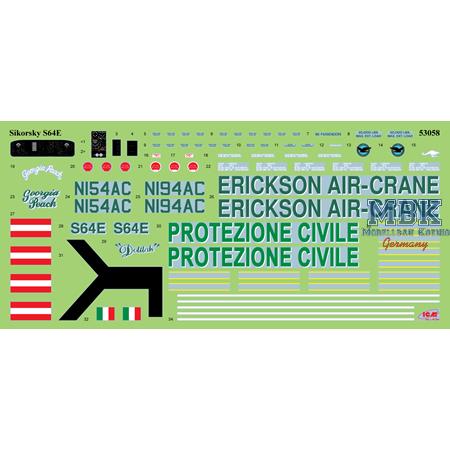 Sikorsky S-64E Skycrane with Universal Pod