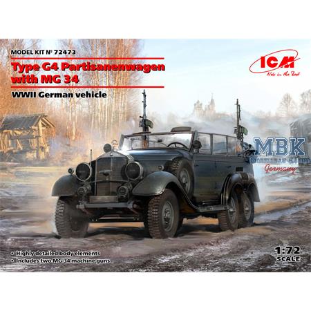 G4 Partisanenwagen with MG34, WWII German Vehicle