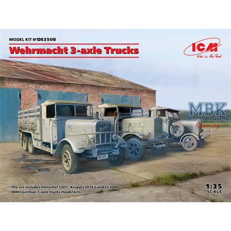 DIORAMA SET - Wehrmacht 3-axle Trucks