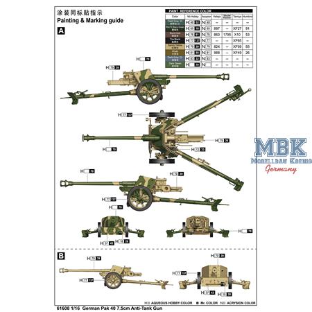 German Pak 40 7.5cm Anti-Tank Gun (1:16)