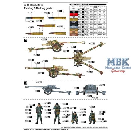 German Pak 40 7.5cm Anti-Tank Gun (1:16)
