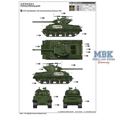 M4A3E8 Sherman THUNDERBOLT VII Medium Tank (1:16)