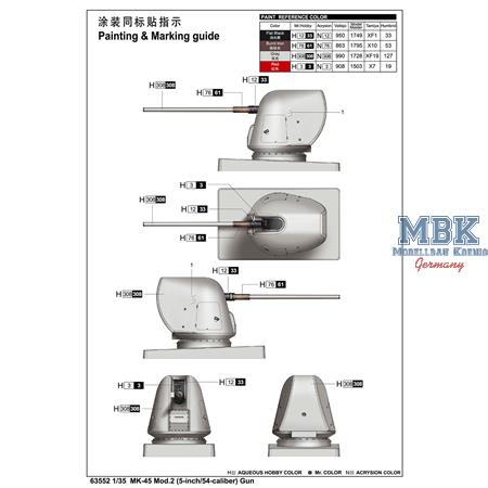 MK-45 Mod. 2 (5-inch/54-caliber) Gun