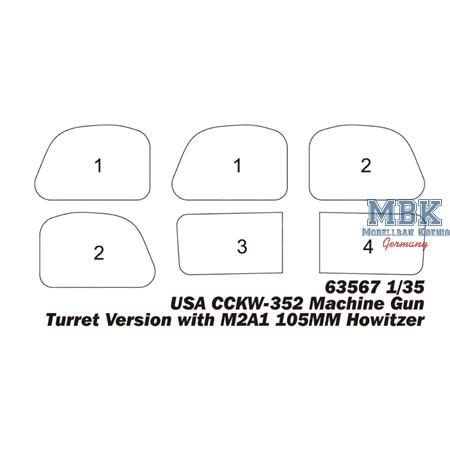 CCKW-352 Machine Gun Turret & M2A1 105mm Howitzer