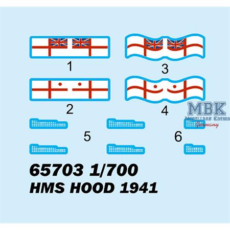 HMS HOOD 1941 - Top Grade -