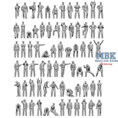 Modern US Navy Ship Crew 1/350