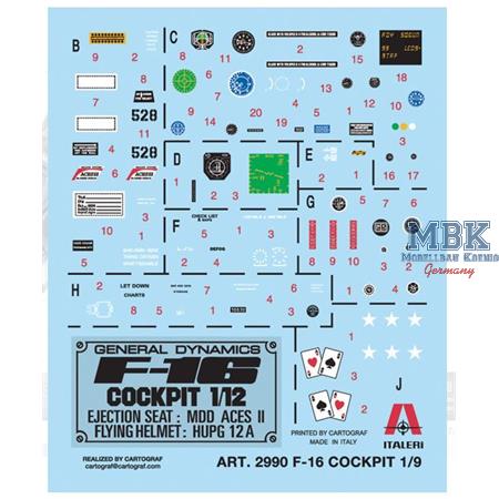 General Dynamics F-16 Cockpit 1:12