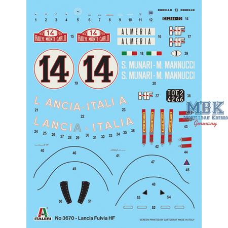 Lancia Fulvia HF Rallye Montecarlo 1972