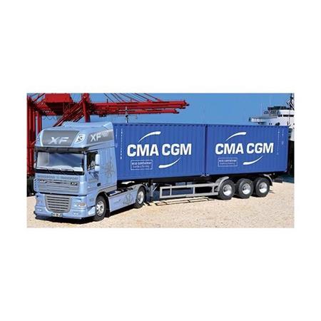 DAF XF 105 mit 2x 20" Container-Trailer