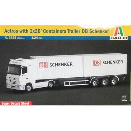 Actros mit 2x 20" Container-Trailer "DB Schenker"